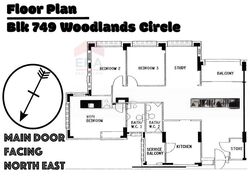 Blk 749 Woodlands Circle (Woodlands), HDB 5 Rooms #426745831